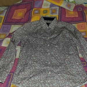 Dress shirt paisley men's  size  small s/p